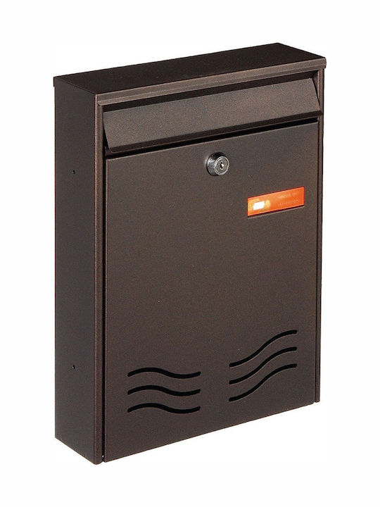 Viometal LTD Χάγη 207 Outdoor Mailbox Metallic Rust 24x6.5x31.5cm