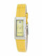 Women's Watch with Yellow Leather Strap