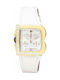 Laura Biagiotti Watch with White Leather Strap LB0002L-08Z