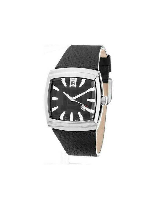 Laura Biagiotti Watch with Black Leather Strap LB0054M-NE