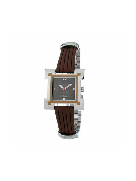 Laura Biagiotti Watch with Brown Leather Strap LB0039-MA