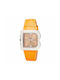 Laura Biagiotti Uhr Chronograph mit Orange Lederarmband LB0002-NA