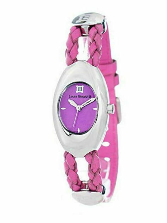 Laura Biagiotti Women's Watch with Fuchsia Leat...