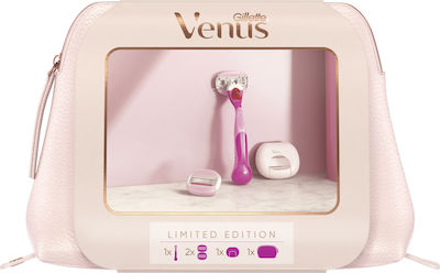 Gillette Venus Comfort Glide Spa Breeze Limited Edition Ξυραφάκι Σώματος με Ανταλλακτική Κεφαλή 3 Λεπίδων για Ευαίσθητες Επιδερμίδες Βάση για το Ντους & Νεσεσέρ