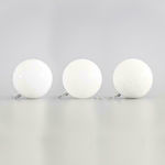 Ornament suspendat Glob Plastic Alb 8buc Set 6buc