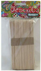 Describo Bastelhölzer 80Stück in Beige Farbe