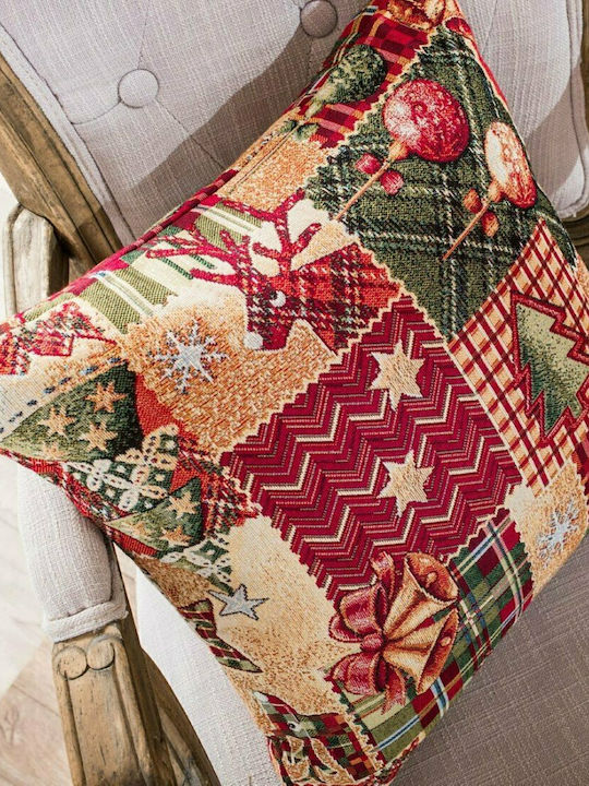 Teoran Christmas Decorative Pillow Square Red 65x65pcs