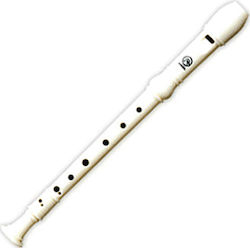 Angel Music Soprano Plastic Recorder ASRG-50 German White