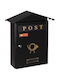 Viometal LTD Κολωνία 3002 Outdoor Mailbox Metallic in Black Color 34x12.5x40cm