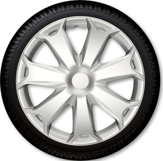Autoline Σετ Τάσια Αυτοκινήτου Argo Mega 13" 4τμχ Ασημί