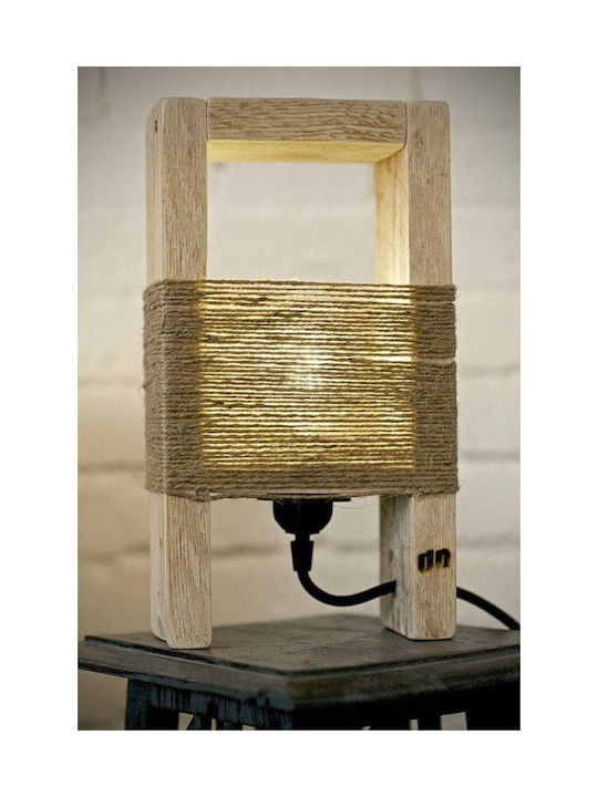 Wooden table lamp P0,08 M0,20 Y0,65