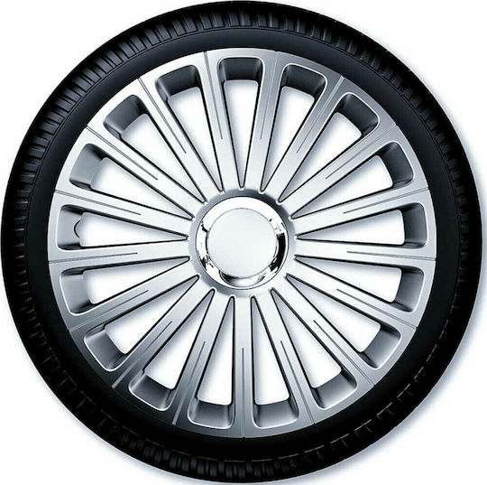 Autoline Car Hubcap Set Argo Radical Pro 14" 4pcs Silver