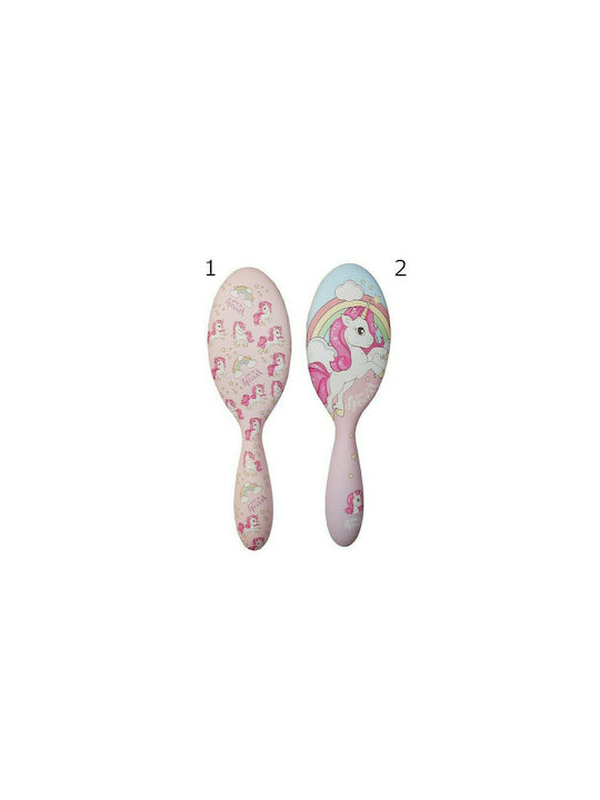 Gama Brands Kids Hair Brush Unicorn Pink (Various Designs) 1pc