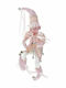 Iliadis Christmas Fabric Elf Figure Pink 40cm