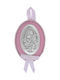 Prince Silvero Heilige Ikone Kinder Amulett mit der Jungfrau Maria Pink aus Silber MA-D516-R