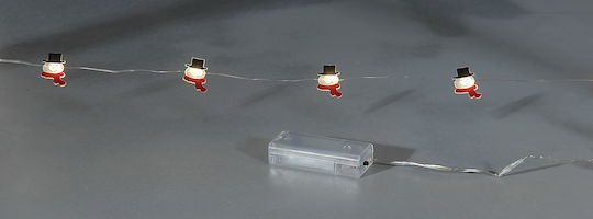 50 Lights LED 5m. Warm White Battery in String 1pcs