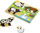 Holz Kinder Steckpuzzle Tiere Bauernhof 4pcs Melissa & Doug