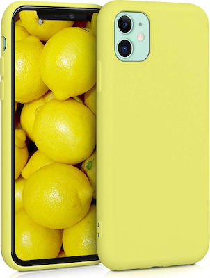 KWmobile Soft Flexible Rubber Cover Σιλικόνης Pastel Yellow Matte (iPhone 11)