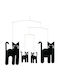 Flensted Mobiles Kids Wall Decor Hanging Cats 30x34cm
