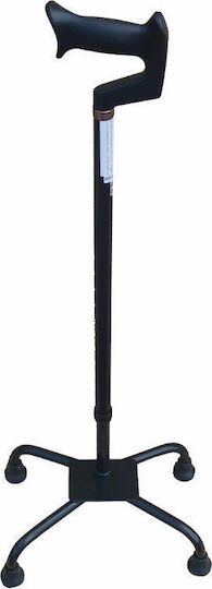 Mobiak Tetrapoden-Gehstock Gehhilfe Schwarz 0806510