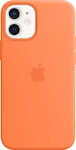 Apple Silicone Case with MagSafe Coperta din spate Silicon rezistent Portocaliu (iPhone 12 mini) MHKN3ZM/A