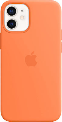 Apple Silicone Case with MagSafe Silicone Back Cover Durable Orange (iPhone 12 mini)