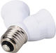 Evivak Socket Extension for Socket E27 in White color Set 1pcs 800111