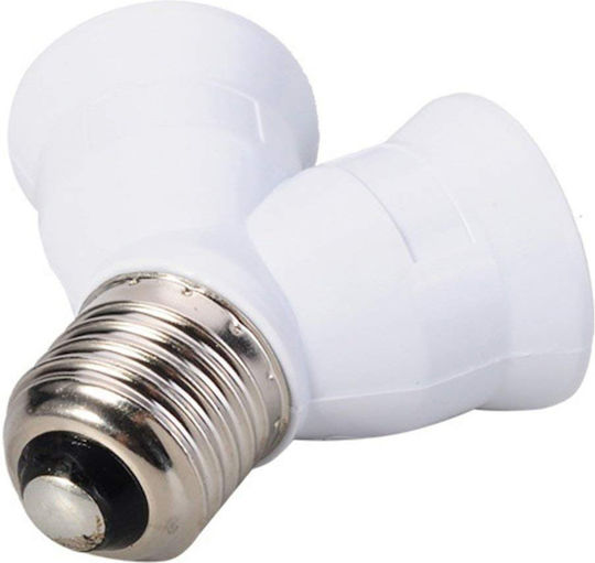 Evivak Socket Extension for Socket E27 in White color Set 1pcs 800111