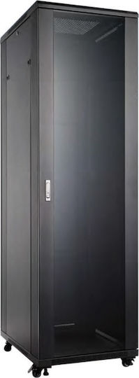 Safewell Επιδαπέδια Καμπίνα Rack 32U Ασυναρμολόγητη 60x60x161cm Μαύρο SNB6632