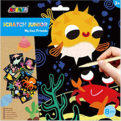 Avenir Painting Scratch Junior Sea Friends for Children 3++ Years