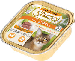 Stuzzy Mister Nasses Katzenfutter für Katze in Tablett mit Lachs 100gr 55061070