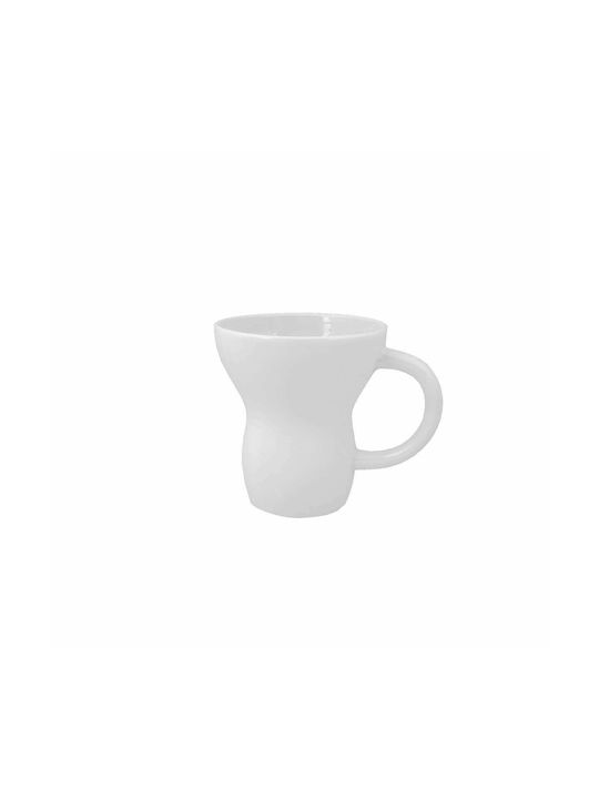 Art et Lumiere Diagonal Mug from Porcelain White 375ml