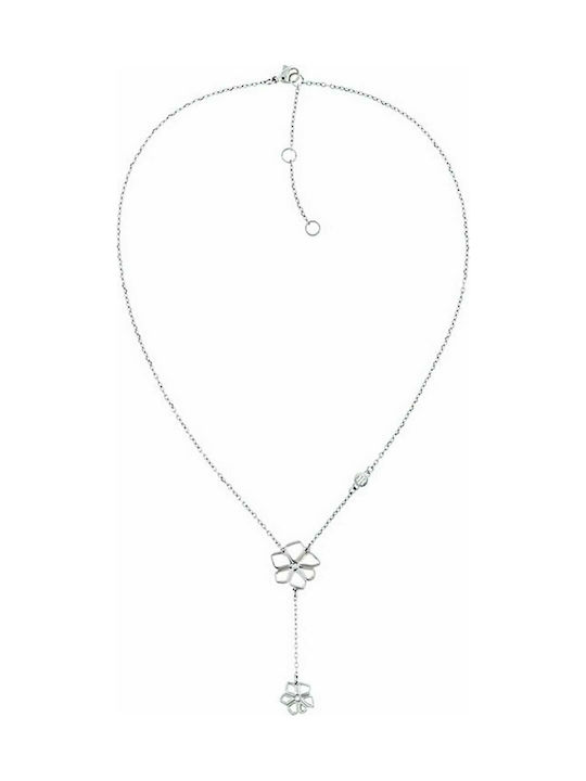 Tommy Hilfiger Halskette mit Design Blume aus Stahl