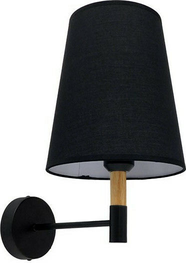 GloboStar Lydford Classic Wall Lamp with E27 Black 28x36cm