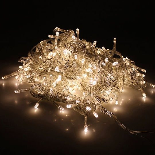 180 Λαμπάκια LED 12μ. Θερμό Λευκό σε Σειρά