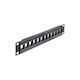DeLock Patch Panel Keystone για Rack 1U 10" 12 Θυρών Μαύρο