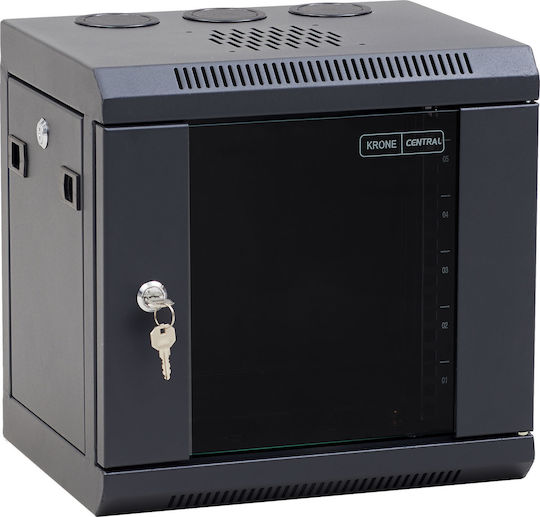 Central Soho Επιτοίχια Καμπίνα Rack 6U 35x28x34.4cm Μαύρο 2500 1 350 06/C