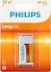 Philips LongLife Цинкови батерии Цинк 9V 1бр