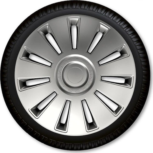 Autoline Auto Radkappen Set Argo Mythos 4Stück 13" Silber