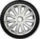 Autoline Set Capace de Roți Auto Nero Argo 14" 4 Bucăți Argintii