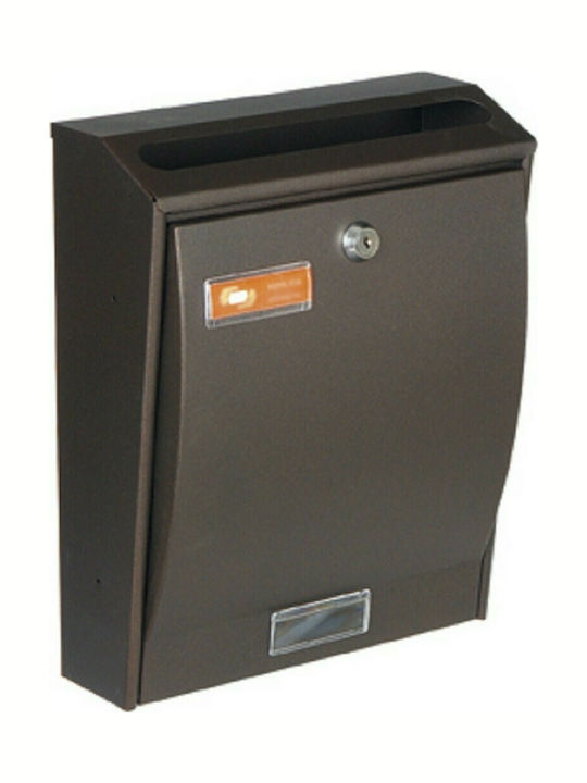 Viometal LTD Βόννη 308 Cutie Poștală pentru Bloc Metalic Rust 24x6.6x30cm