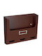 Viometal LTD 402 Forms Box Metallic in Brown Color 34x4.4x25cm