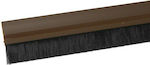 Geko Draft Stopper Brush Door with Brush in Brown Color 1m 1400/2