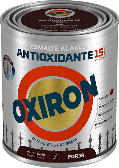 Titanlux Χρώμα Αντισκωριακό Νερού Oxiron Liso Forja Agua 0.75lt Καφε