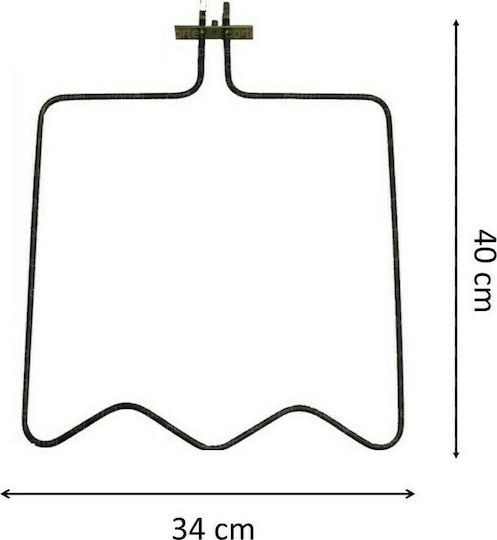 302KO01 Replacement Oven Heating Element Compatible with Beko 40x34cm