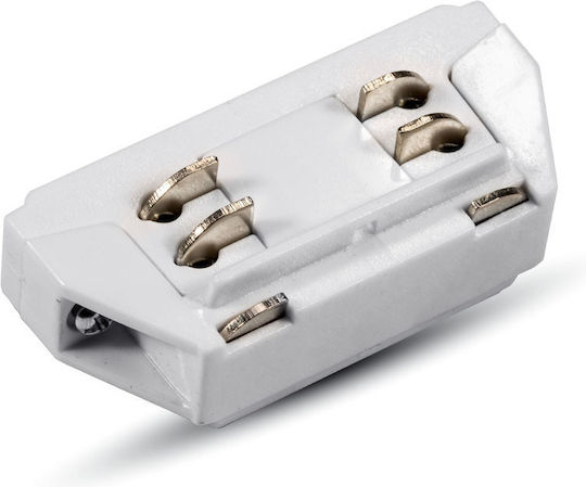 V-TAC Track Connector for Spotlights 4 Straight Cables White White 3655