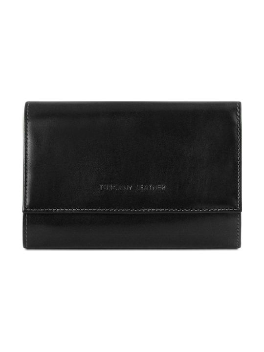 Tuscany Leather Large Leather Women's Wallet Black