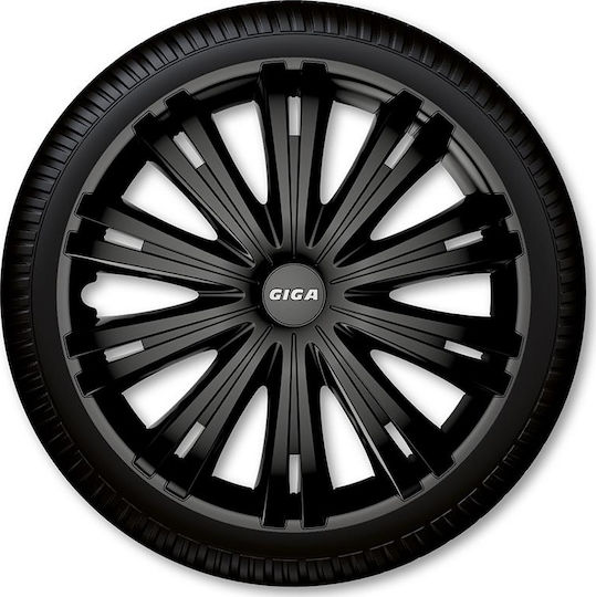 Autoline Auto Radkappen Set Giga 4Stück 13" Schwarz