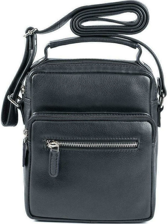 Leather Men's Bag Shoulder / Crossbody Black