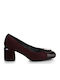 Stonefly Bridget Suede Pantofi cu toc Burgundy